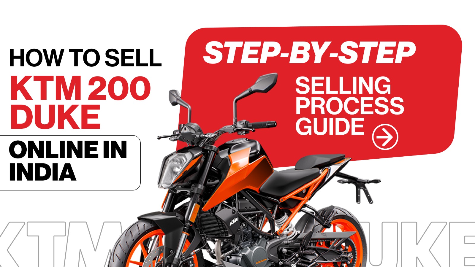 How to Sell KTM 200 Duke Online in India